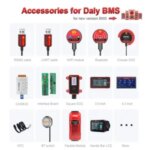 Accessories Daly BMS HKMS BackShell Version Red BMS Bluetooth WIFI Module Touch Screen LCD Display Heating Module GPS Can Adapter Bangladesh (New)