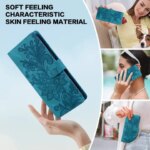 Embossing Magnetic Flip Leather Sony Xperia 1 5 10 II III IV Lite V VI VII Wallet Case Sony 1VI 5VI 10VI 1VII (New)