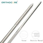 End Thread Pin Middle Positive Thread Pin Veterinary Implants External Fixation (New)
