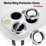 Bling Glitter Diamond Camera Lens Protector Case iPhone 17 16 15 14 13 12 11 Pro Max Plus Sreen Protectors Film iPhone17 (New)