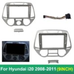 9 Inch 22.86cm for 2008-2011 Car Fascia Frame Cable for Hyundai I20 Android Big Screen Radio Dash Fitting Panel Kit (New)
