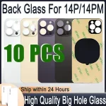 10 Back Glass iphone 14 Pro Back Battery Cover Rear Door 14 Pro Max Big Hole Version Back Housing Case Replacement Parts Bangladesh (New)