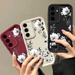 Flowers Print Soft Case Samsung Galaxy A57 A37 A27 A56 A16 A17 A15 A55 A54 A26 A36 S26 S24 S23 S22 Ultra S25 FE Phone Cover (New)