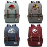 B3303 Fashion Dinosaur Jurassic Park World Buckle Children School bag Teenagers Student Schoolbags Women Bagpack Men Backpack (New)