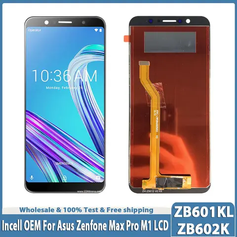 Sa2c4c3985b8741feb471aa0414788ed4r_480x480q75 599 High Quality Asus Zenfone Max Pro (M1) ZB601KL LCD Display Touch Screen Digitizer Assembly ZB602K Screen With Frame (New) - Image 1