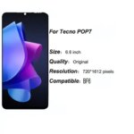 Original For Infinix POP 7 LCD BF6 Display Touch Screen Digitizer Assembly Replacement For Tecno Pop7 LCD Repair Parts (New)