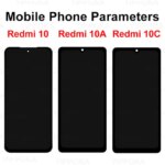 OEM Display Xiaomi Redmi 10 LCD 21061119AG Touch Panel Screen Digitizer Redmi 10A LCD 220233L2C Assembly Screen 10C (New)