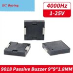 10Pcs/1pc SMD 9018 Buzzer Acoustic Component 9*9*1.8MM 20V SMD Piezoelectric Buzzer For Arduino Electro Kit (New)