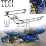 Rear Saddlebag Guard Rail Saddle Bag Rails Mount For Harley Touring Street Road Electra Glide Ultra Limited Road King 2014-2022 (New)