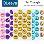 OLeeya Crystal Rhinestones Sew-on Glass Stones costura accesorios стразы Strass For Needlework Clothes Dress Accessory (New)
