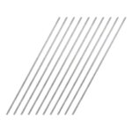 10Pc 1 15 2 25 3 4mm Diameter 304 Stainless Steel Rod 100 150 200 250 300mm Solid Round Shaft Rod Bars DIY Craft Model Car (New)