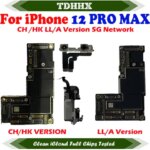 Clean iCloud Main Logic Board iPhone 12 Pro Max Motherboard With Face Id Mainboard iPhone 12 12Pro 12Mini Replace Plate (New)