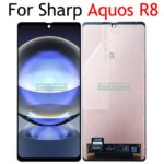 PRO IGZO LTPO OLED 64 Inch Black Sharp Aquos R8 Aquos R8s SH‑52D LCD DIsplay Touch Screen Digitizer Assembly Replacement (New)