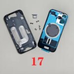 OEM Housing Replacemet iPhone 17 BackShell  Middle Frame Chassis Assembly Battery Cover door with Side keys IPhone17 Bangladesh (New)