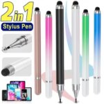 2 in 1 Universal Stylus Pen Tablet Mobile roid IOS Phone iPad Accessories Drawing Tablet Pens Capacitive Screen Touch Pen (New)