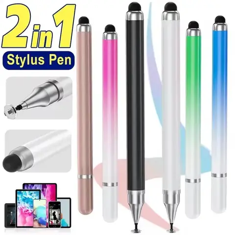 Sa663a37768e04b1390fbb77ce2c9bff5H_480x480q75 2 in 1 Universal Stylus Pen Tablet Mobile roid IOS Phone iPad Accessories Drawing Tablet Pens Capacitive Screen Touch Pen (New) - Image 1