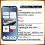 Origina 2A Plus A142P AMOLED Screen Nothing Phone (2a) A142 LCD Display Touch Screen Digitizer Assembly Replacement Parts (New)