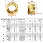 M2 M2.5 M3 M4 M5 M6 M8 M10 Brass Heat Insert Nut Double Twill Knurle Molding Injection Embedment Thread Hot Melt Nuts 3d Printer (New)
