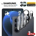 3 Black 3D Curved Tempered Glass Camera Lens Protector Samsung Galaxy S26 Ultra Sumsung Samung S 26 Plus S26+ S26Ultra 5G Bangladesh (New)