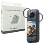 Premium Glass Lens Guards Insta360 X4 Tempered glass Scratch resistant Lens Protector Cap Insta 360 X4 Camera Accessories Bangladesh (New)