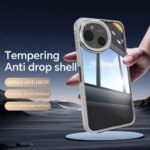 Metal Camera Bezel Button Glass Back Cover Phone Case For Sharp Aquos Sense 9 10 Wish 4 Wish5 Slim Camera Protection cover (New)