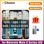 Motorola Moto G10 G20 G30 G50 G60 G100 LCD Display Touch Screen Digiziter Assembly pantalla Moto G50 5G With Frame LCD Bangladesh (New)