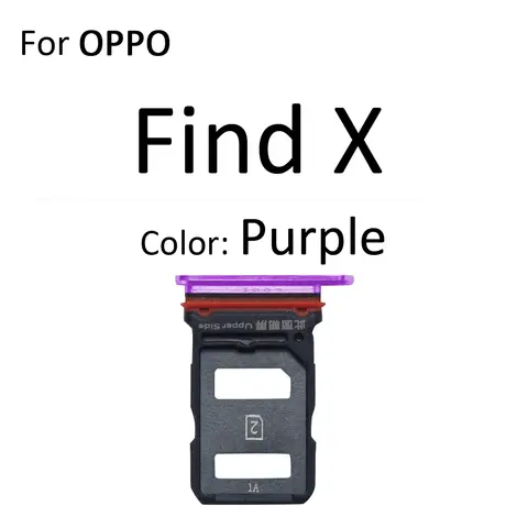 Sa7d29c43f7cd4ab4bfb09655ad2ff272C_480x480q75 Sim Card Tray Socket Slot Reader Adapter For OPPO Find X X2 Lite Neo Pro Micro SD Card Holder Connector Container Parts (New) - Image 1