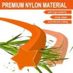 30mm 40mmBrush Cutter Sharp Rope Grass Mower Pentagram Nylon Mowing Trimmer Line Trimmer Head String Grass Trimmer Roll Line (New)