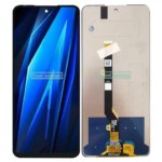 678 Inch Black Tecno Pova 5 LH7n LCD Display Touch Screen Digitizer Panel Assembly Replacement  With Frame (New)