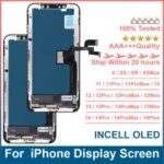 iPhone X XS Max XR LCD OLED iphone 11 12 13 14 15 Pro Max 12 13 Mini 14 15Plus Incell Display Screen Digitizer Assembly Bangladesh (New)