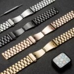 22mm 20mm Metal B Samsung Galaxy Watch 7 6 5 4 40mm 44mm 46mm 5Pro 45mm Stainless Steel Strap Amazfit Bip Huawei GT4 (New)