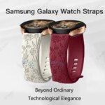 18mm 20mm 22mm Rose engrave B Samsung Galaxy Watch 654 40mm 44mm Gear S3 Silicone Cute Strap Classic 43mm 45mm Active 2 (New)