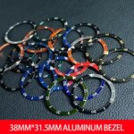 Flat Luminous aluminum Bezel Insert 38mm*315mm Replacement Watch Parts Accessories (New)