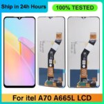 6.6“ AAA Quality For Infinix Itel A70 LCD itel A665L Display Touch Screen Digitizer Panel Assembly Replacement (New)