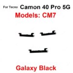 Power Volume Side Buttons For Tecno Camon 40 Pro 4G 5G Power Volume Side Button Power Volume Keys Flex Cable Repair Parts (New)