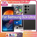 6.8'' For Samsung Galaxy S24 Ultra LCD S928B S928N Display Touch Screen Digitizer with fingerprint and Frame For S24 Ultra LCD (New)