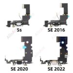 OEM Bottom USB Mic Board Quick Charger Dock Connector Charging Port Flex Cable iPhone SE 1 2 3 6 6s Plus + Sticker (New)