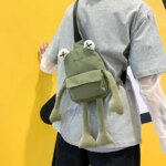 New Personality Girl Small Bag Tide Cartoon Cute Frog Casual Messenger Bag Chest Unisex Shoulder Crossbody Women Bags Wholesale (New)