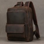 Crazy Horse Leather Backpack Bag For Man Male Genuine Leather Laptop Computer Backpacks Travel Bag Business Men School Bag (New)
