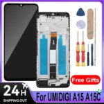 UMIDIGI A15 A15C LCD Display + Touch Screen + Frame Full Assembly Mobile Phone Replacement Parts With Tools (New)