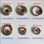 Wholesale Cheap Spiral Flat Wire Coil Spring Constant Force Springs 0.2/0.25mm Thickness*8mm Width*5000mm Length (New)