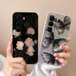 infinix Hot 50 Pro Plus 50i Phone Case Lovely Cat Bumper infinix Hot50 4G 5G Soft Liquid Silicone Anti Drop Back Cover (New)