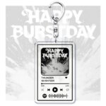 Hot Korean Kpop Band New Album Music Keychains for Women Accessories Bag HAPPY BURSTDAY Songs Code Keying Jewelry Fans Gifts (New)