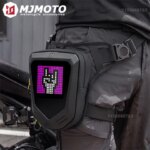 LED Screen Motorcycle Knight Leg Bag Large Capacity Motocross Drop Leg Bag Lightweight Motorbike Cycling Leg Bag Moto Biker Bag (New)