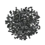 1000 Pcs Micro Ring Links Beads 3.4*6mm 3 Colors Flare Euro Lock Copper Tubes for I Tip Hair Extension Tools (New)