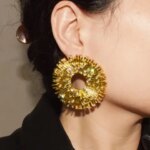 Exaggerated Metal Alloy Round Big Sun Dangle Earrings For Women Fashion Jewelry Gorgeous Collection Clothing Accessory (New)