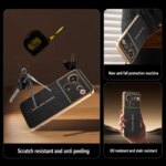 ZTE Nubia Z80 Ultra Lychee Leather Electroplated Frame Phone Case ZTE Nubia Z60 Ultra Funda Capa Shockproof Back Cover (New)
