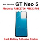 Back Battery Cover Adhesive For Realme GT Neo5 Neo6 SE GT5 Pro GT 6 6T GT7 Pro Racing Rear Frame Battery Cover Sticker Spare (New)