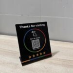 NFC215 programmable Google Review Card NFC Google Reviews display bending card standing brand bracket Bangladesh (New)