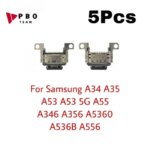 2-50pcs USB Charging Dock Port Charger Connector Samsung Galaxy A53 5G A536 A536B A5360 Type C Jack Socket Contact Plug (New)